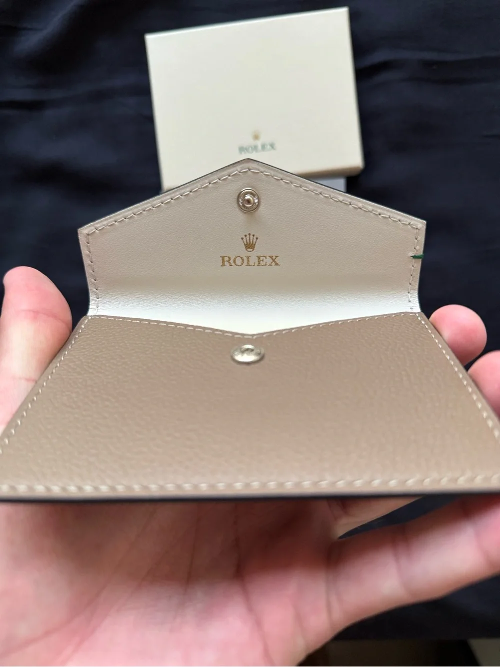 Rolex design leather
